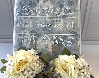 Bridal Emergency Kit Wedding Day Essentials Kit  Large Organizer Filled Personalized Bride Gift