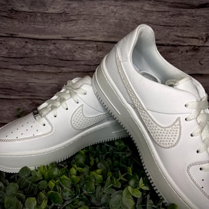 Bridal Pearl Reception Shoes - Nike AF 1 07s