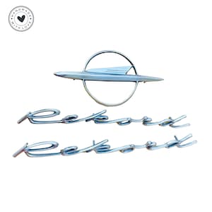Opel Rekord Grille & Fender Emblem Set Handgemachte Vintage Metall Die-Cast Ersatzembleme