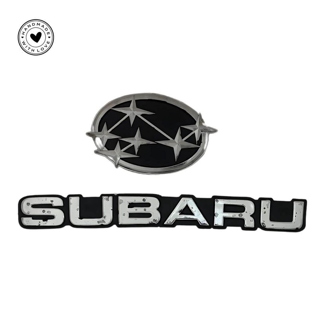 SUBARU Rear Badge Emblem – Handmade Die-cast Logo | ABS Plastic ...