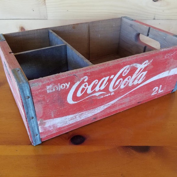 Vintage Red Coca-Cola Wood Crate Coke Box Wooden Crate Vintage Soda Crate
