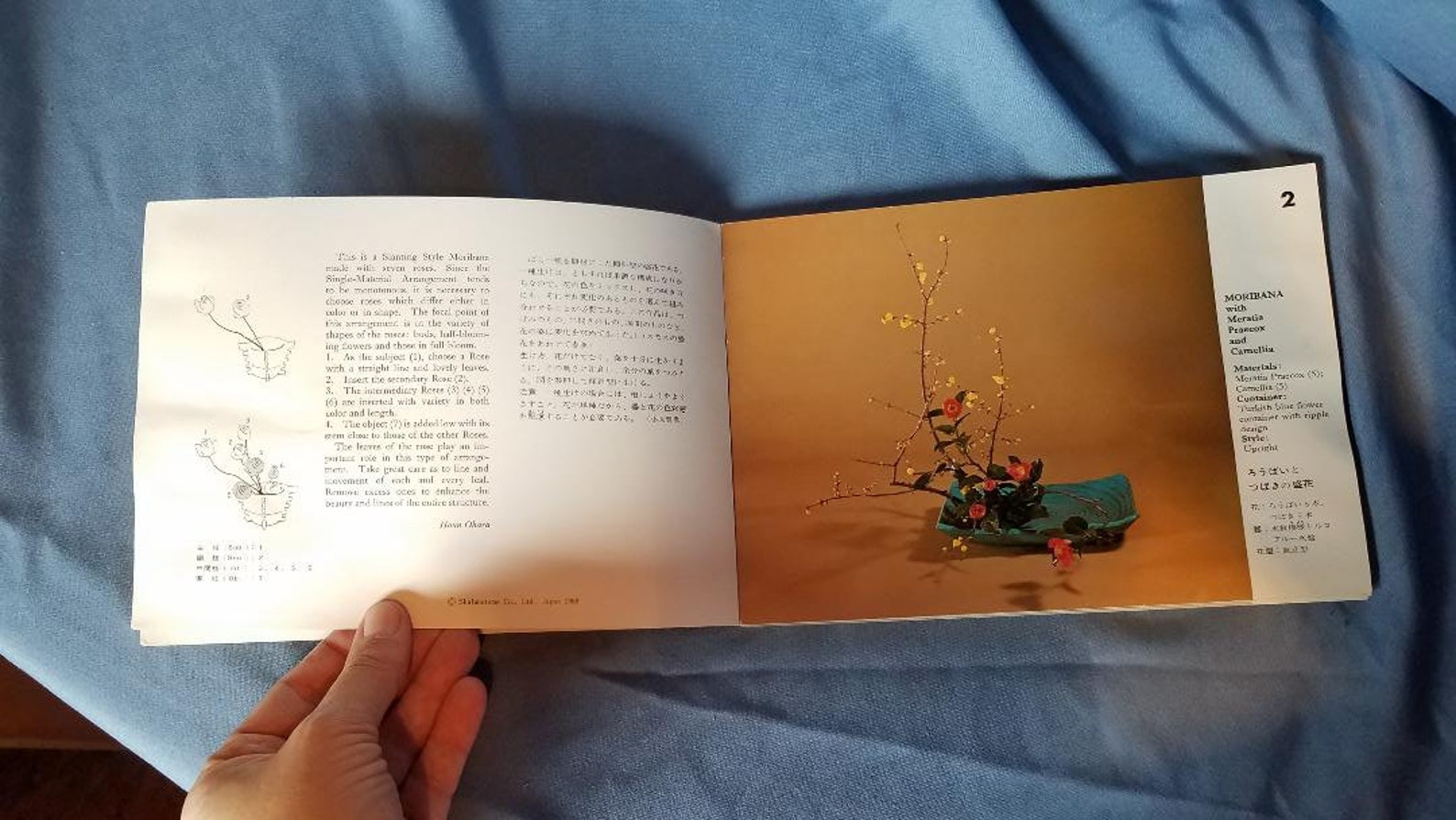 Ikebana of Japan Vintage Flower Arrangement Book Moribana Etsy