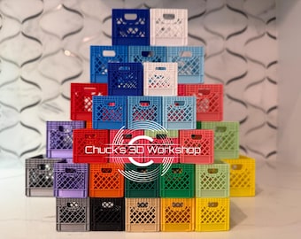 MINI MILK CRATE - 2&quot; + 1.25&quot; set of two(large+small)