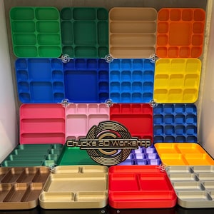 Sorting Tray 31 TYPES! Stackable | Custom color | Desk Organizing- Crafts- Bead organizer - block organizer | 3D Printed