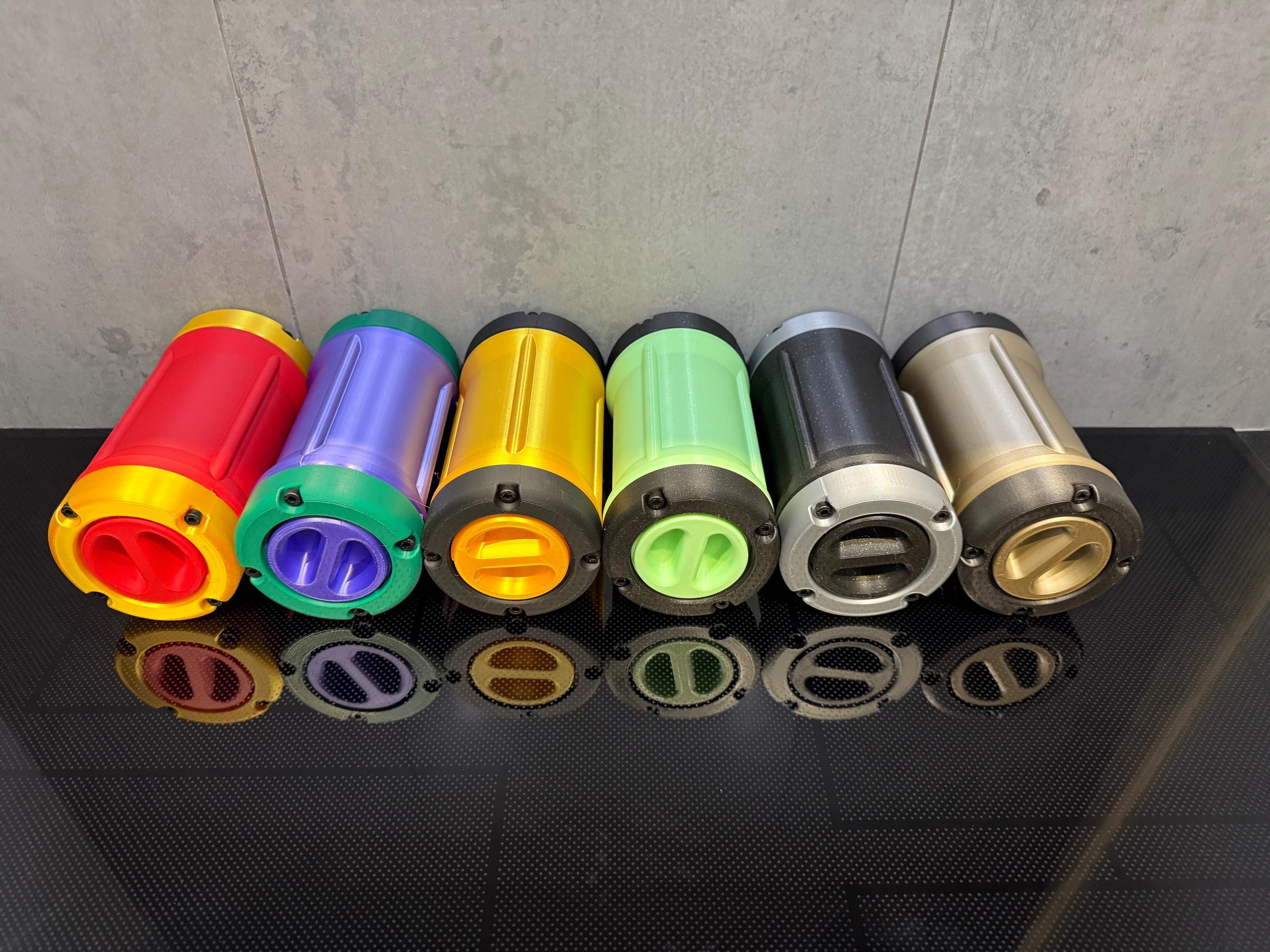 Custom 3D Printed Sci-Fi canister for storage - Small | Personalized Color