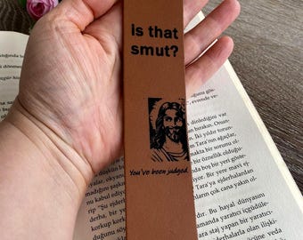 Divertente segnalibro in pelle: "È volgare?" Regalo per gli amanti dei libri