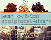 How to Spin Yarn - Sculptural Corespinning Technique Video Collection (3 videos / 25 minutes) - ON SALE