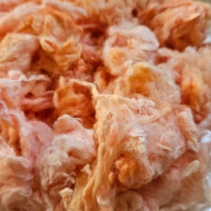 PEACHY PINK CLOUDS Dyed Bamboo Fiber 1 oz image 2