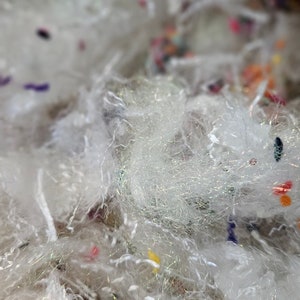 TURKISH DELIGHT Eucalyptus Crimp Sparkle Cotton Fiber Art Cloud Texture 2 oz 画像 8