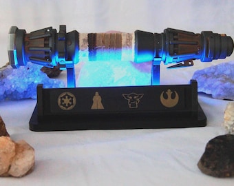 Lightsaber Display Stand with LED lighting.