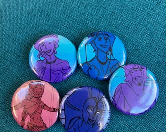 New!! Set of 5 EPIC the musical pin badges