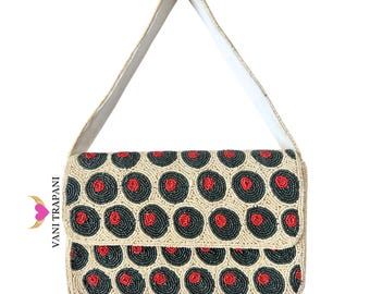 White Olive Beaded Shoulder Bag | Handmade Sequin Fruit Purse | Dirty Martini Party Bag | Staud-Inspired Beaded Handbag | Gift