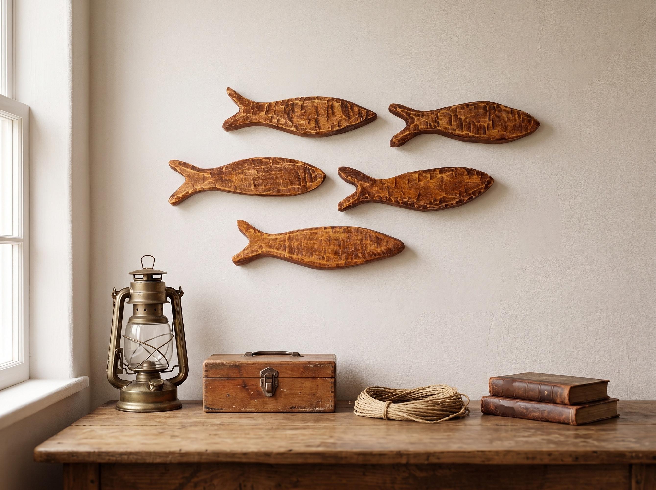 Fish wood carving - Etsy 日本