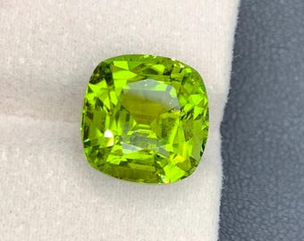 Natürlicher Dunkelgrüner Turmalin Edelstein: Emerald Cut, 10.85 Cts, Afghanistan