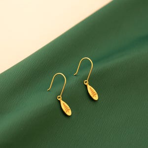 Gold Pine Tree Earrings, Sterling Silver Handmade Tree Earrings, Pine Tree Jewelry, Everyday Nature Earrings for Women, Gift For Mother