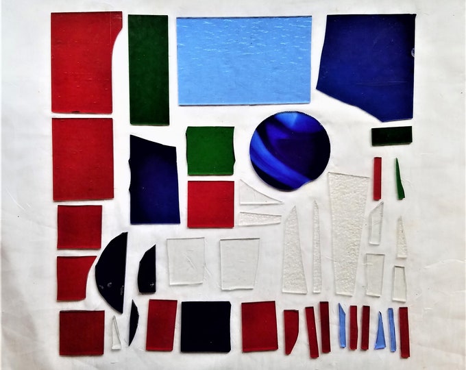 Stained Glass Scrap Glass - Etsy