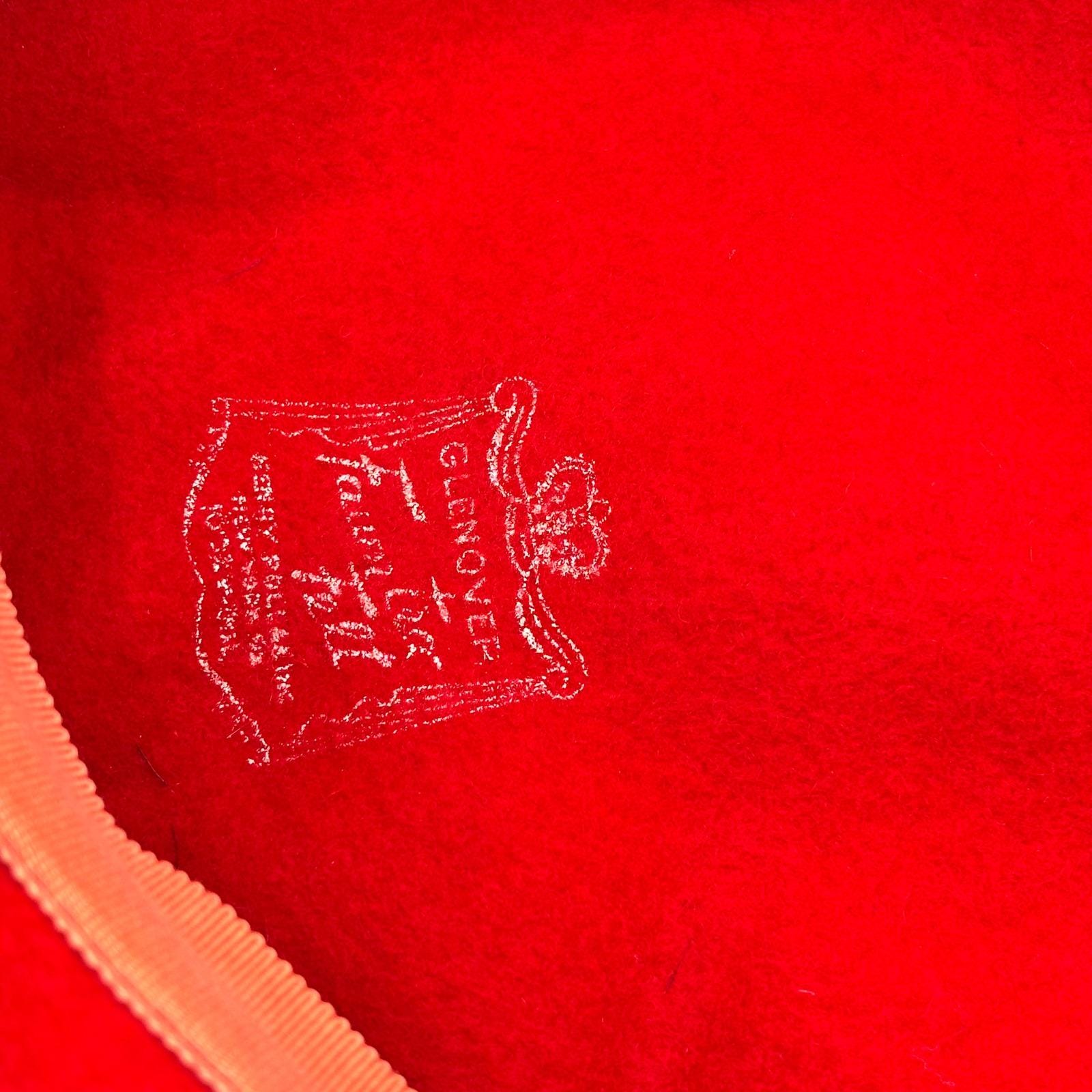 Vintage Red Wool Beret Glenover Fauntra Felt Henry Pollak Womens Sz 23 Glenover Wool Hat - Etsy main image 2