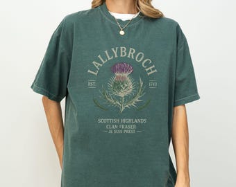 Scottish Thistle T-Shirt: Lallybroch, Scottish Inspired Comfort Colors Tee