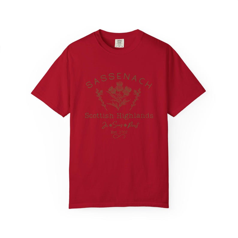 Sassenach Scottish Highlands T-Shirt - Comfort Colors Romance Tee immagine 18