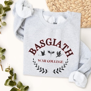 Basgiath War College Sweatshirt - Fantasy Book Attire, Romantasy, Dragons, Cute Comfy Book Clothing, Unisex Crewneck Top, Novelty Jumper,