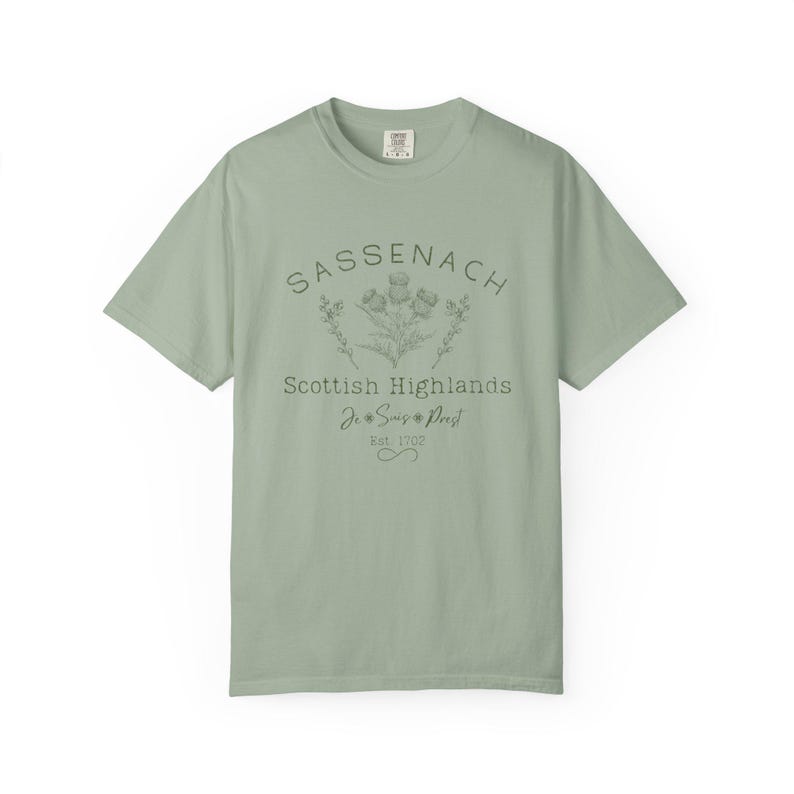 Sassenach Scottish Highlands T-Shirt - Comfort Colors Romance Tee immagine 10