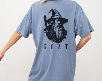 Wizard GOAT Illustration T-Shirt | GOAT back print