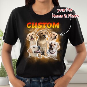 Custom Dog T-shirt, Personalized tshirt with dog, Custom Dog Vintage Shirt, Pet Owners Shirt, Pet Face Shirt, Personalized T-shirt