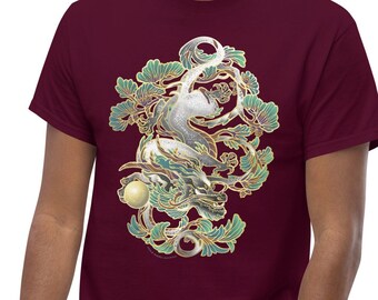 Lunar New Year Wood Dragon Pinon Asian Zodiac Astrology Unisex tee