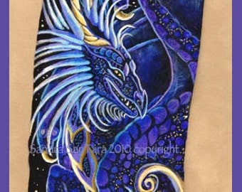 Sugilite Winged Dragon Fantasy Feather Print