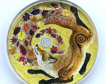 Autumn Fox Spirit Totem Pendant