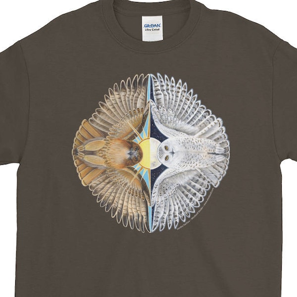Snowy Owl Redtail Hawk T-Shirt