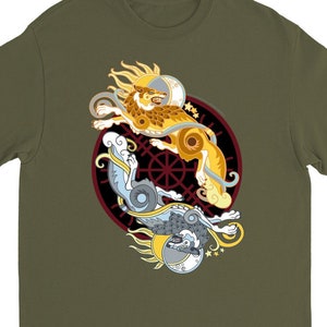 Norse Viking Wolves Skoll Hati Sun Moon T-Shirts