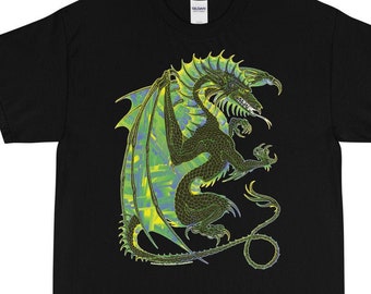 Emerald Fauna Dragon Fantasy T-Shirt