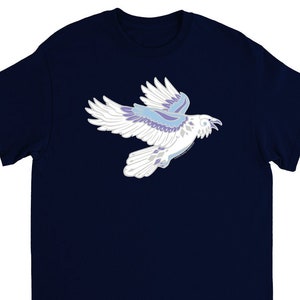 White Raven Norse Viking Huginn Unisex T-Shirt