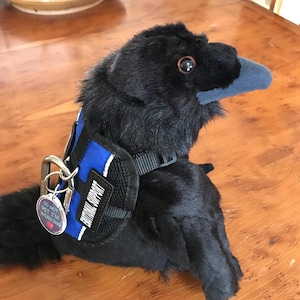 Emotional Support Raven Crow Stuffed Animal Plush Personized Gift Toy