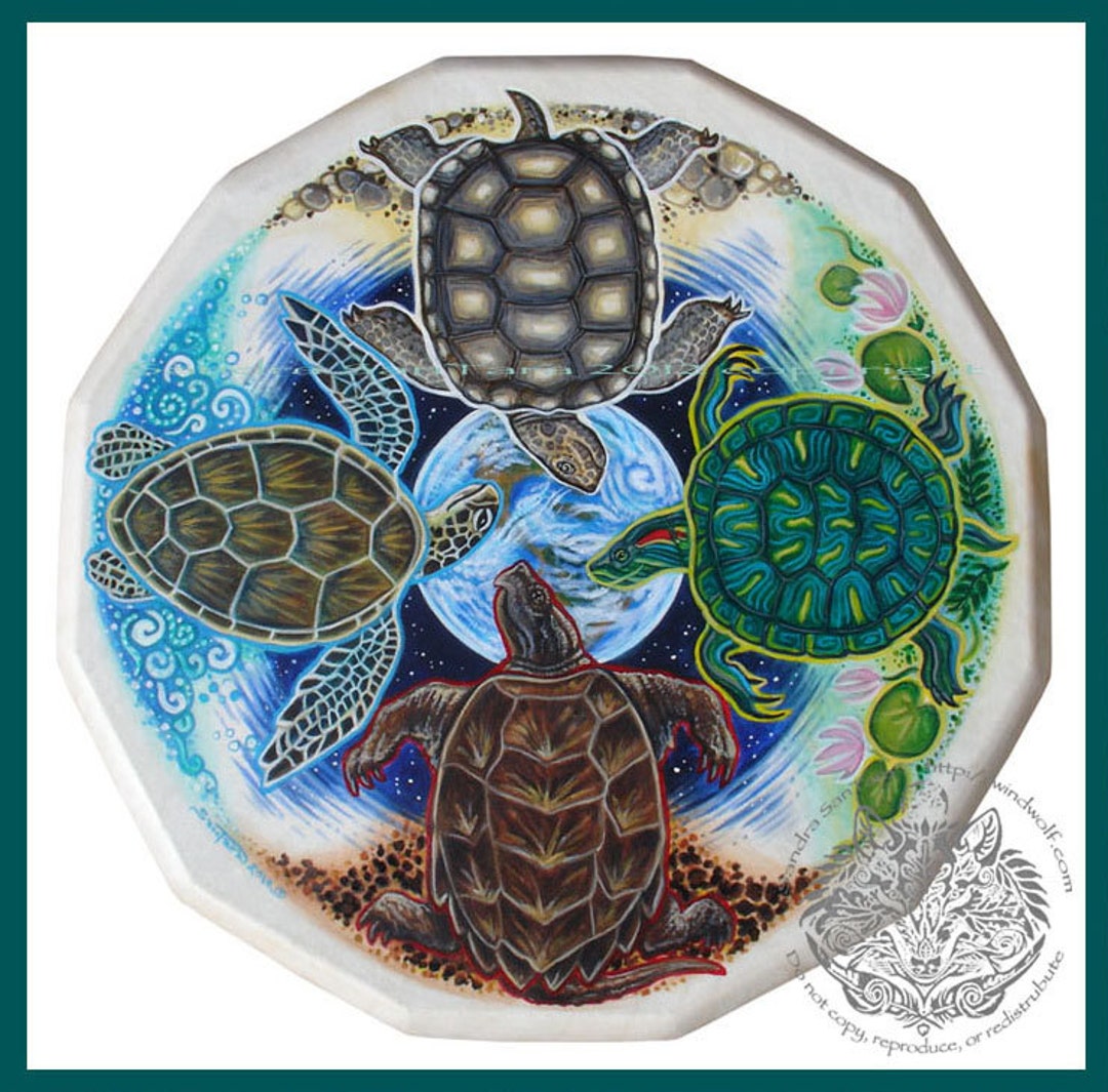 Turtle Island Spirit Animal Totem Print - Etsy Turtle Island Spirit Animal Totem Print - Etsy
