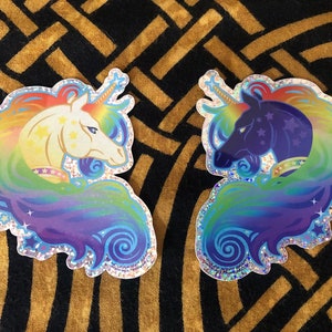 Sparkle Unicorn Holographic Decal Sticker