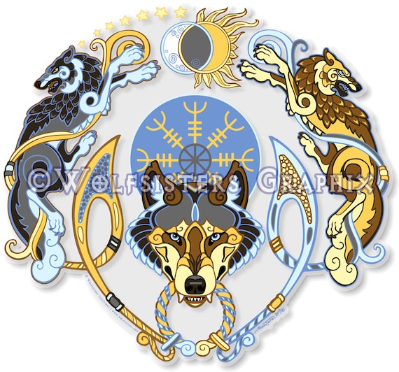 Patch 3D In PVC Morbido – Lupo Norreno Fenrir (Deserto/Marrone) Per Zaini E Borse Tattiche