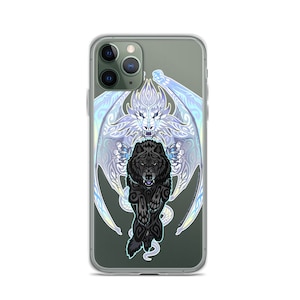 Dragon Wolf yin yang iPhone case