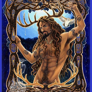 Herne Cernunnos Erotica Pagan God Print image 1