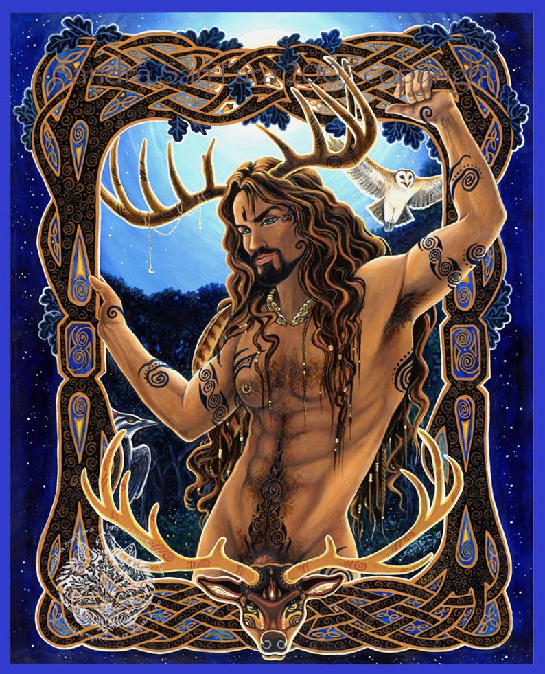 Herne Cernunnos Erotica Pagan God Print image 1