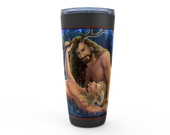 Erotica Encounter Pan Herne Cernunnos Lovers Tumbler