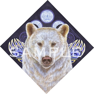 White Spirit Bear Bandana