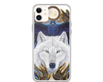 Viking White Wolf Raven iPhone cases iPhone 15 iPhone 13 iPhone 11