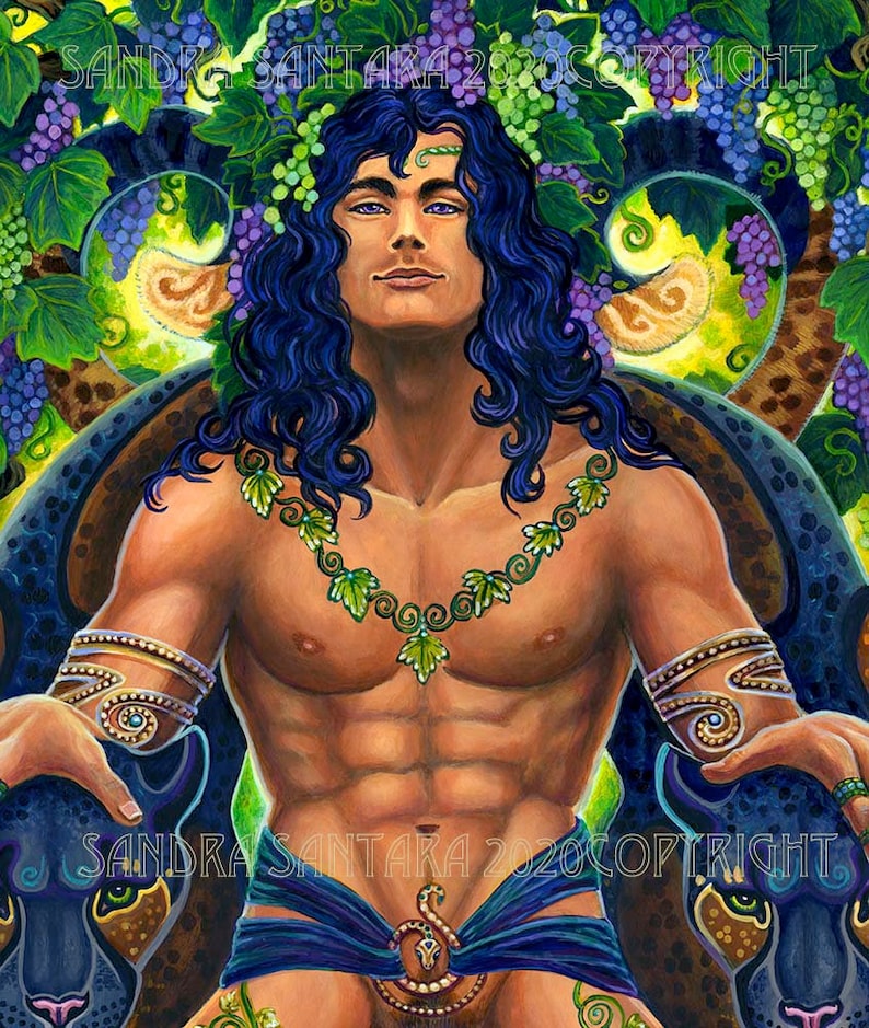 Дионис бог виноделия картины