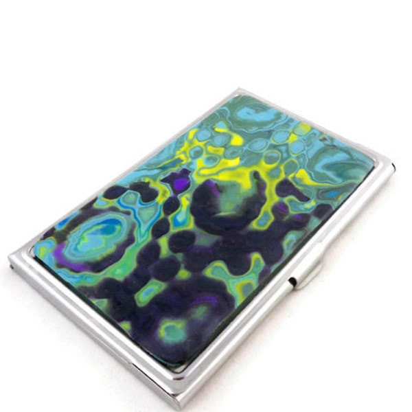 Handgefertigte bunte Visitenkarte oder Gutschrift RS RS Speicher