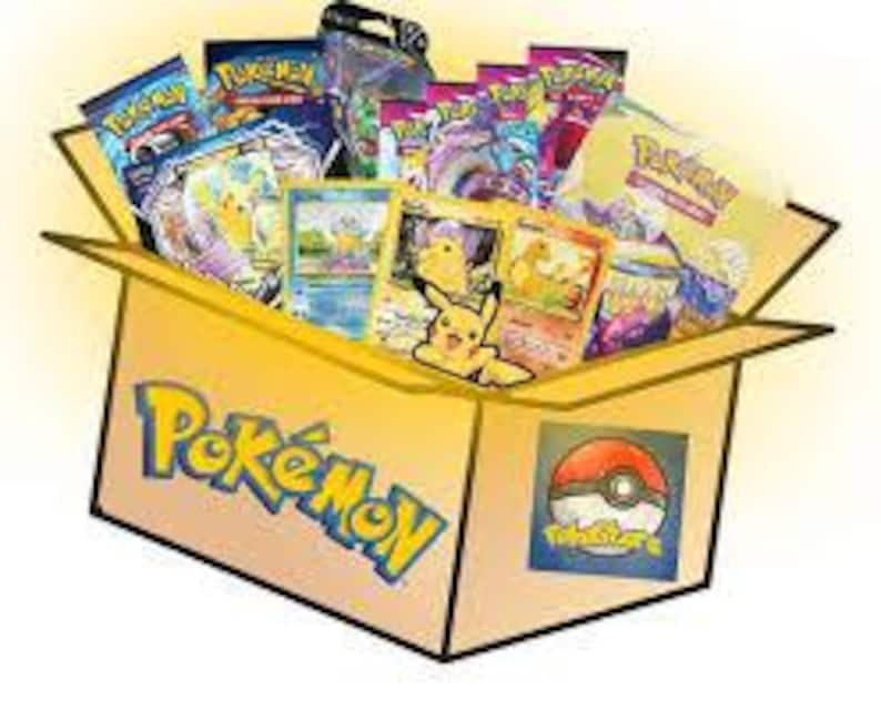 Pokemon Ard Box Pokemon Box With All Kinds of Products - Etsy