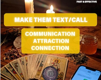 Powerful Communication Spell: Make Them Text or Call You Fast – Attraction, Contact, Obsession Ritual (Reading)