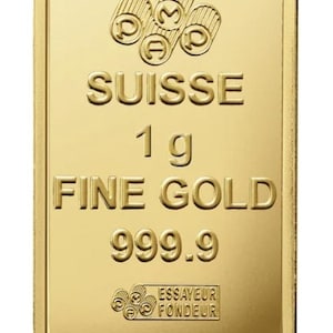 1 Gram Pure Gold bar, 24 Karat | Christmas Gift | Gifting | Investment