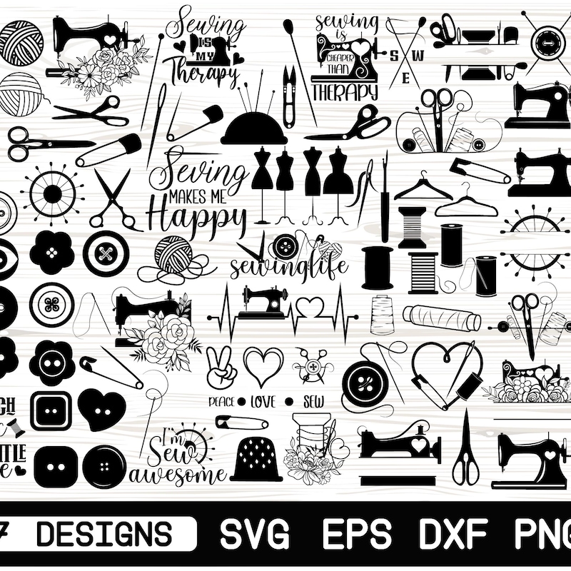 Vector Art Svg Sewing - Etsy